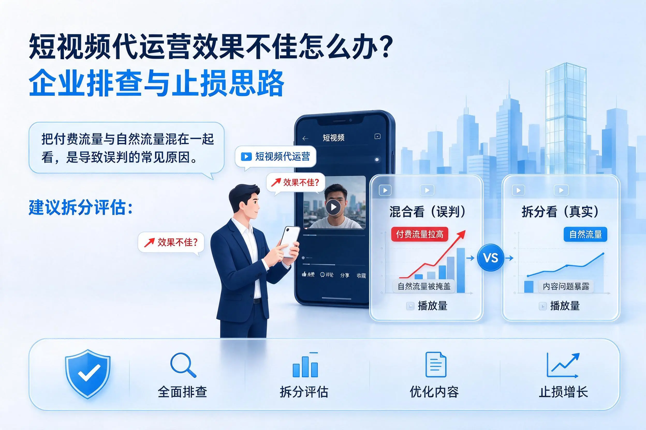 短视频代运营效果不佳怎么办？西双版纳企业排查与止损思路