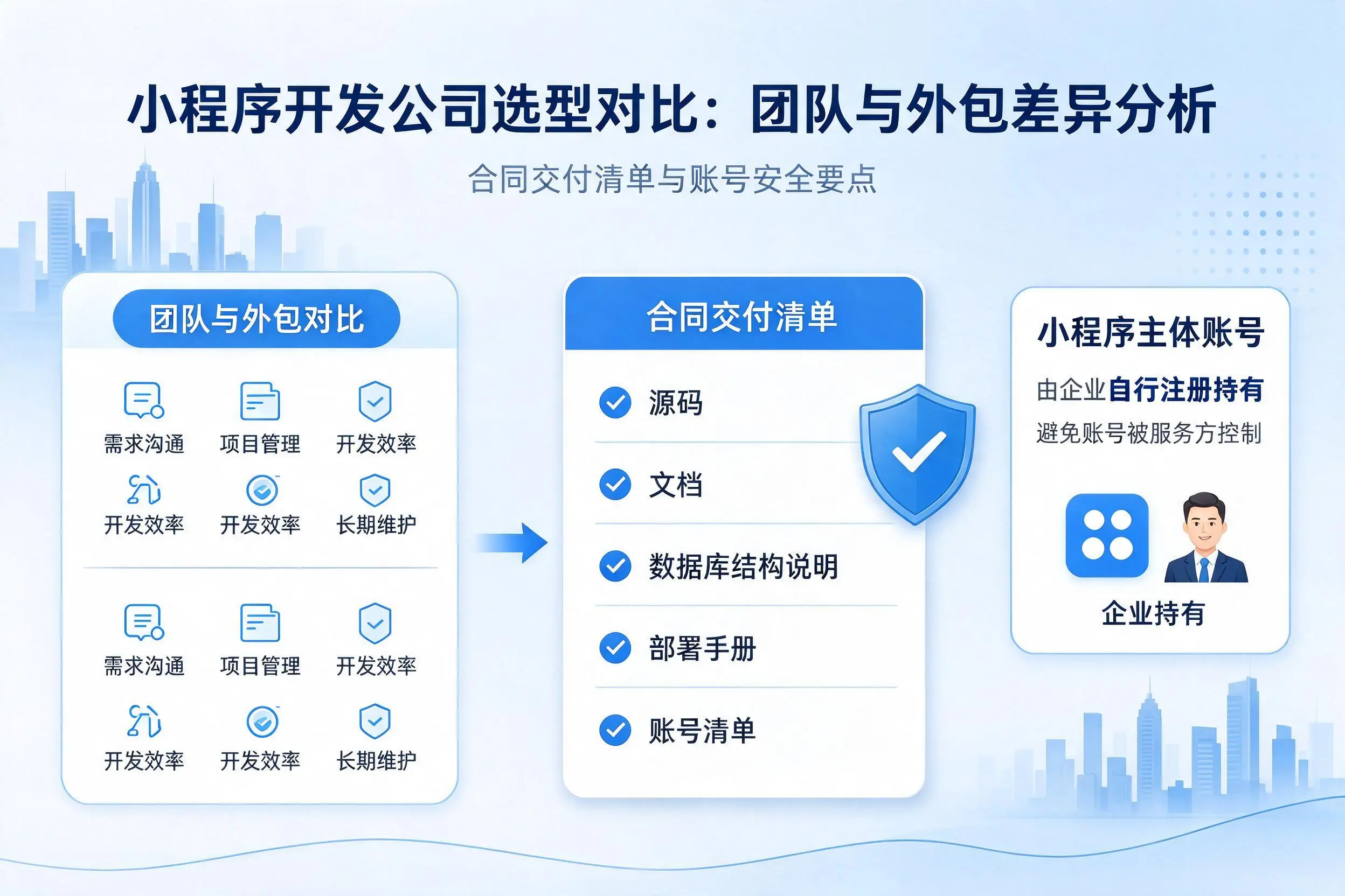 西双版纳小程序开发公司选型对比:团队与外包差异分析