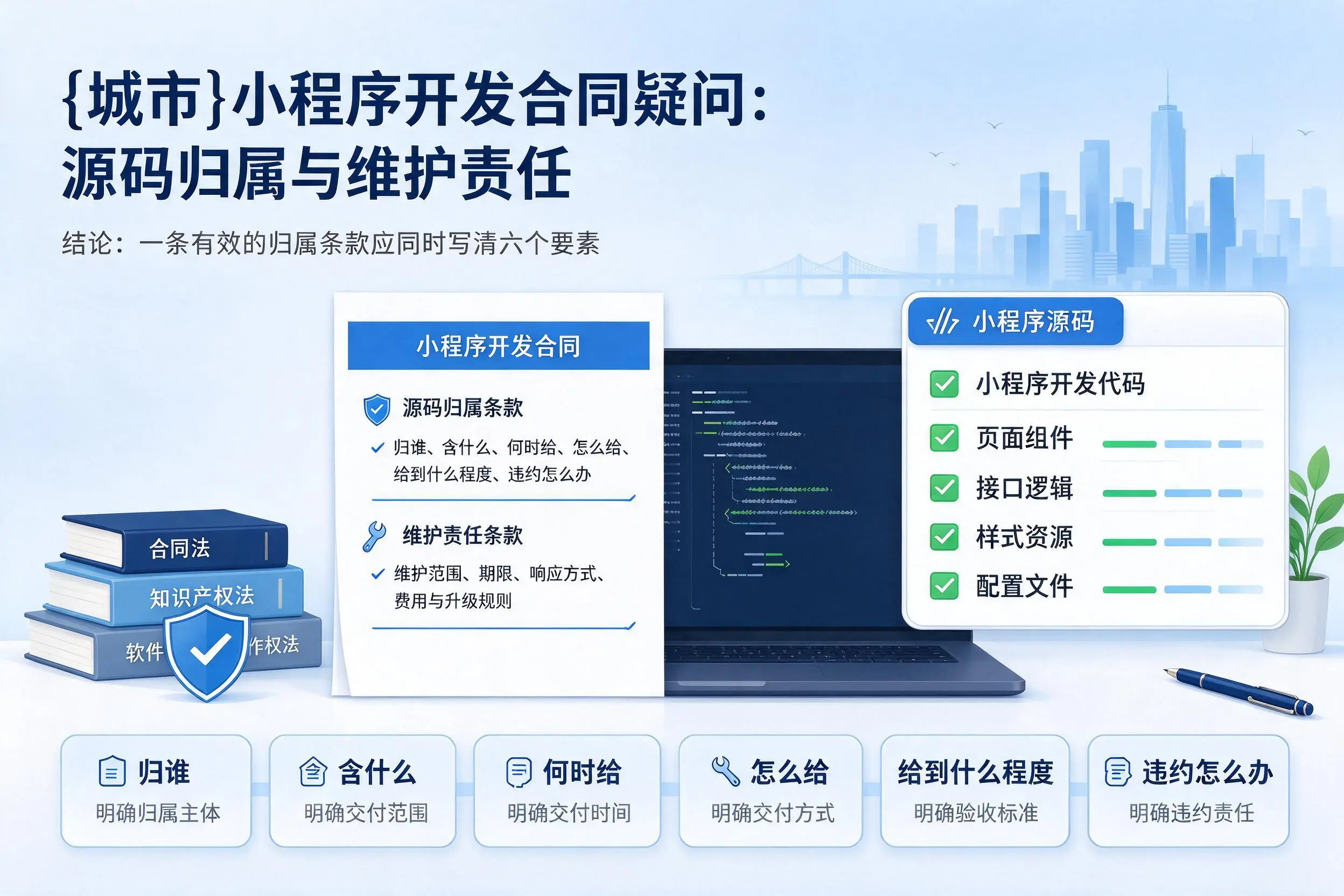 西双版纳小程序开发合同疑问：源码归属与维护责任