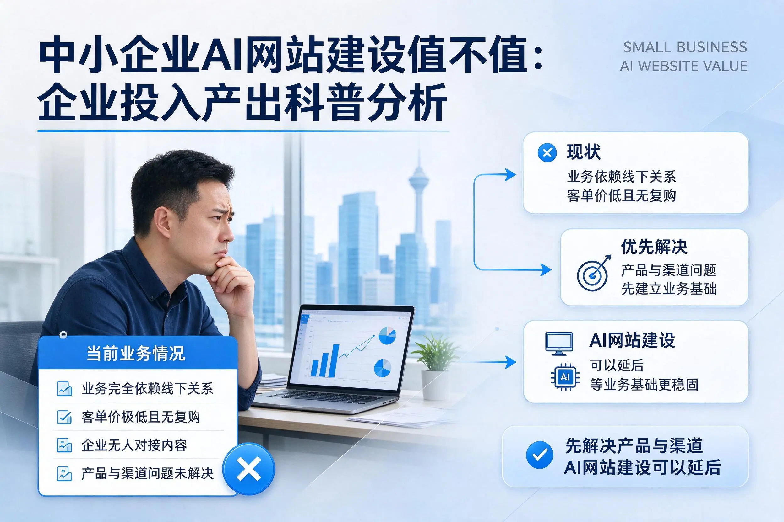 中小企业AI网站建设值不值：西双版纳企业投入产出科普分析