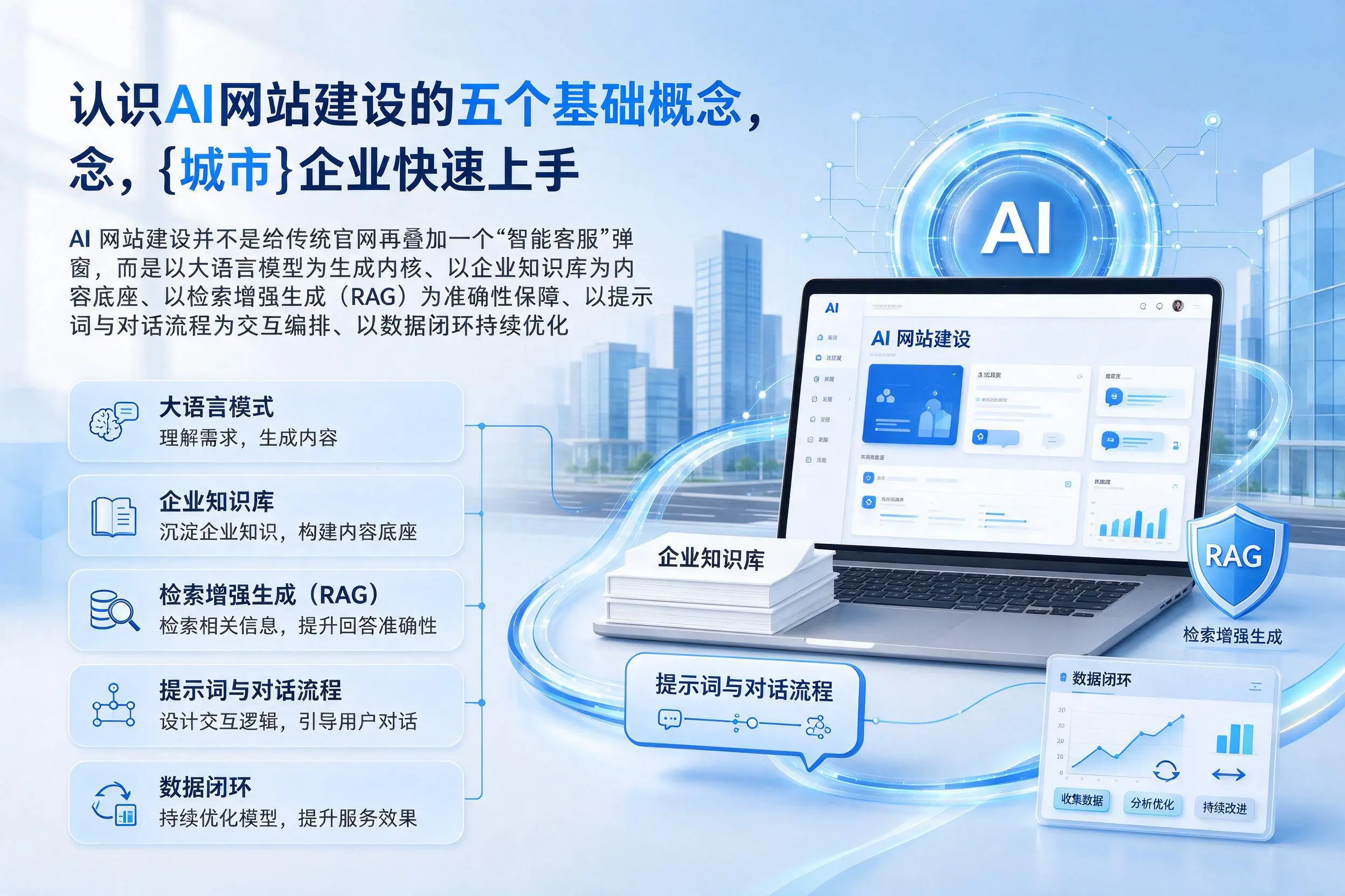 认识AI网站建设的五个基础概念，西双版纳企业快速上手