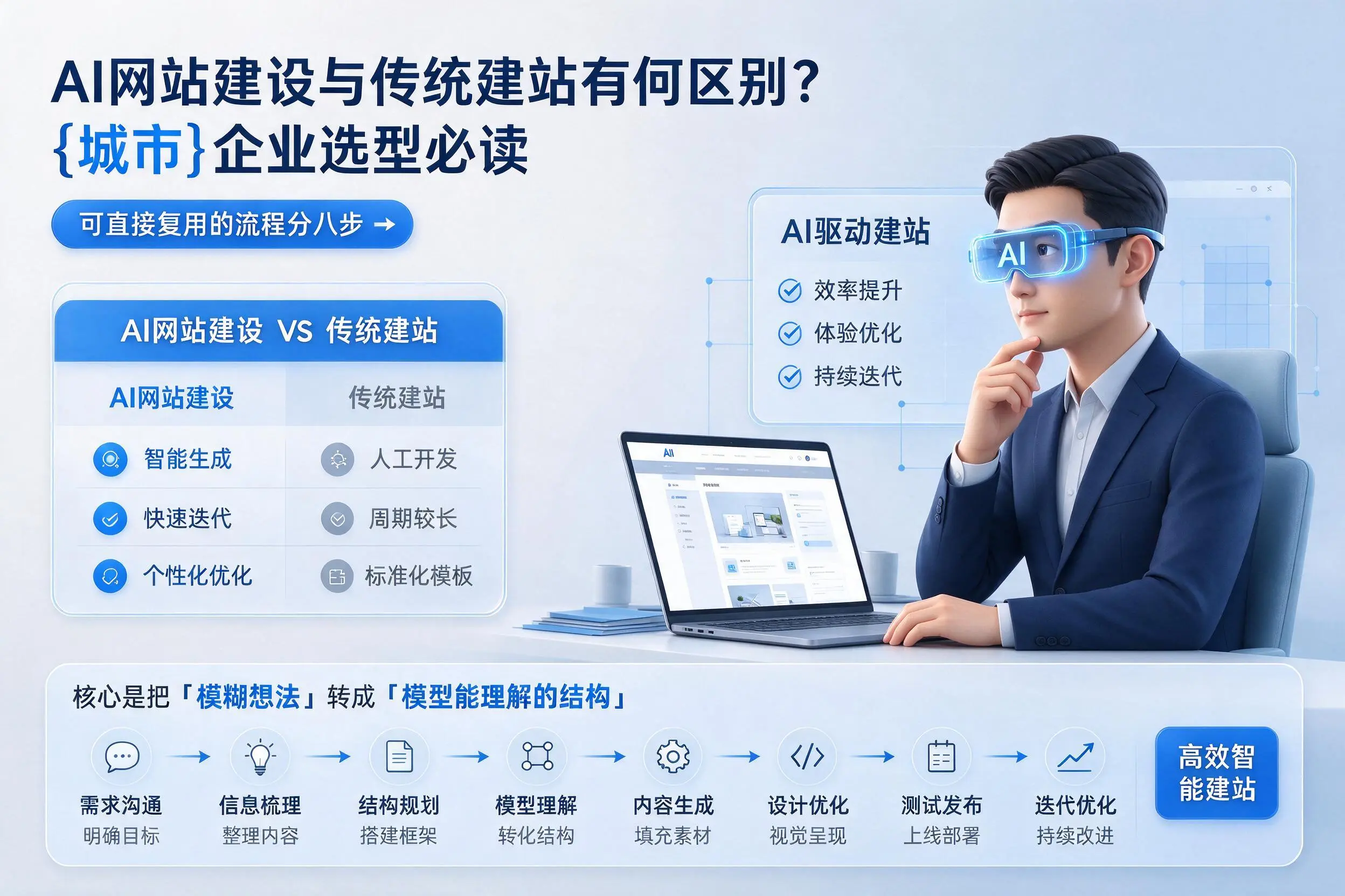 AI网站建设与传统建站有何区别?西双版纳企业选型必读