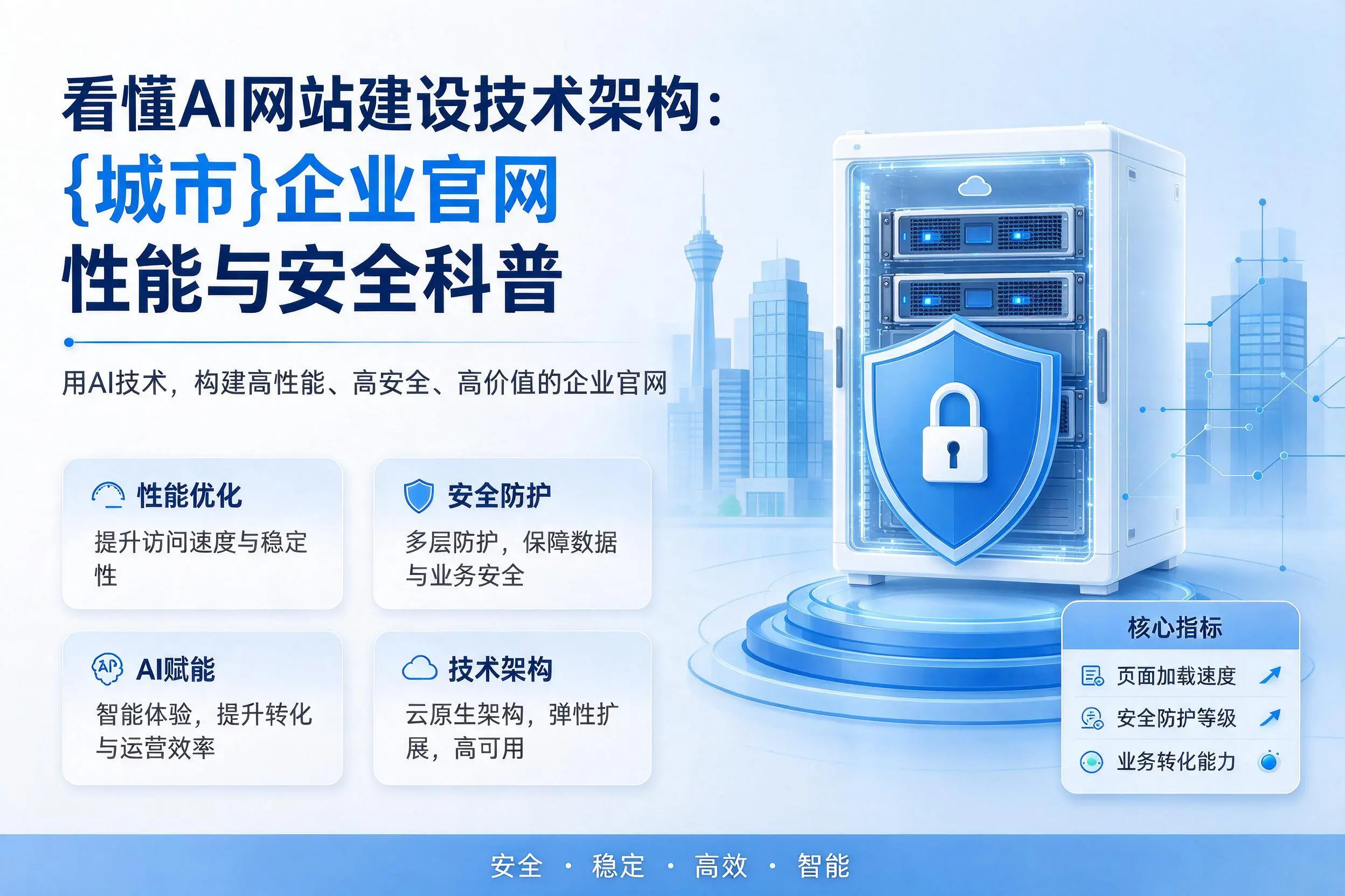 看懂AI网站建设技术架构：西双版纳企业官网性能与安全科普