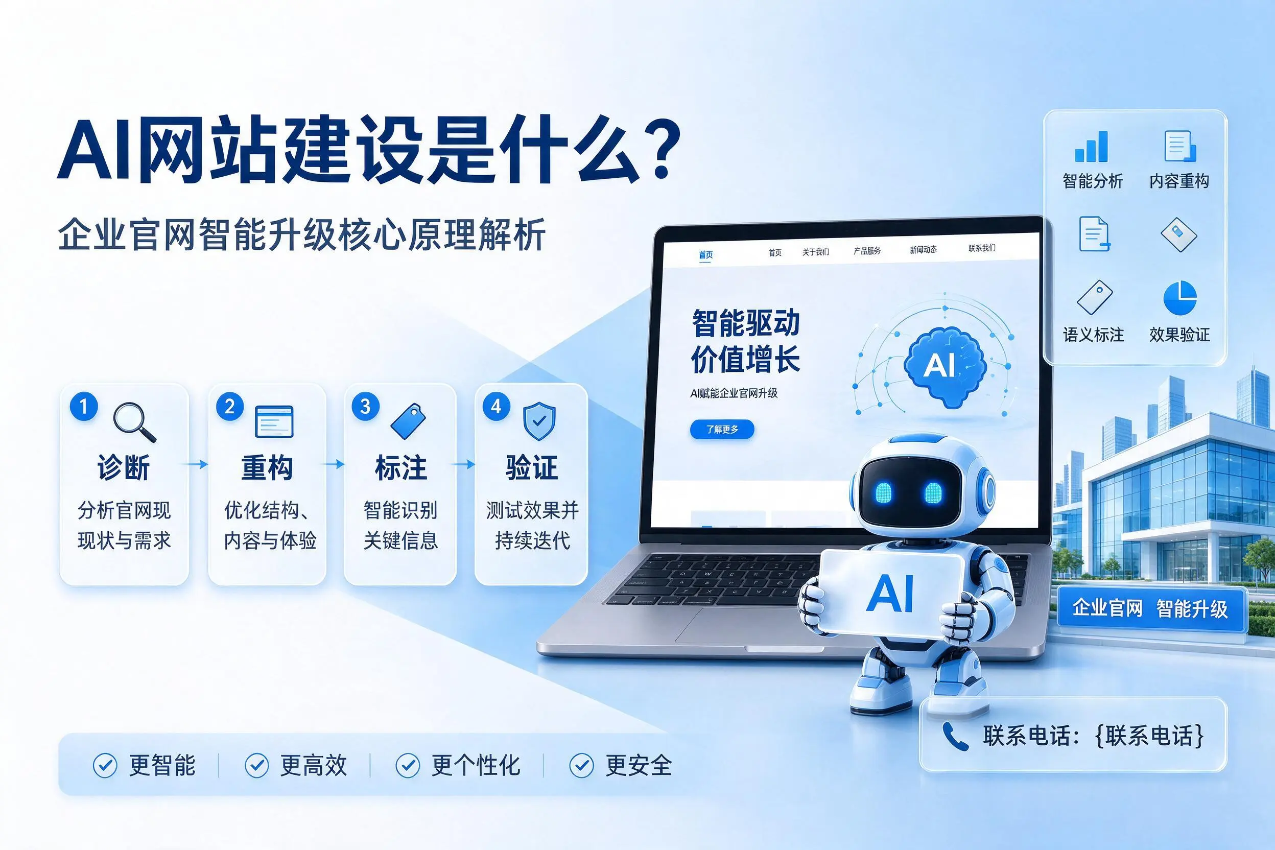 AI网站建设是什么?西双版纳企业官网智能升级核心原理解析